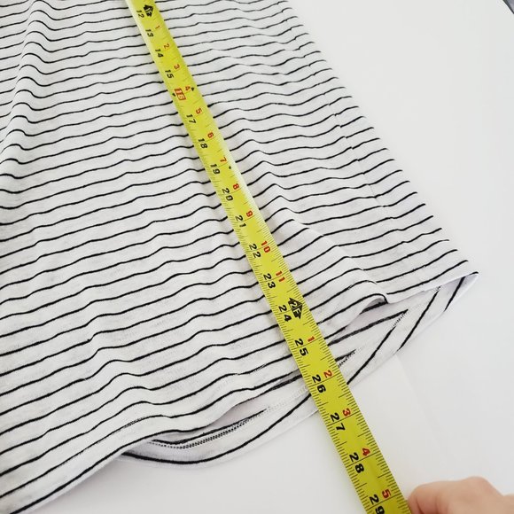 Talbots T-Shirt Linen Striped Lightweight White 1X - Picture 9 of 9